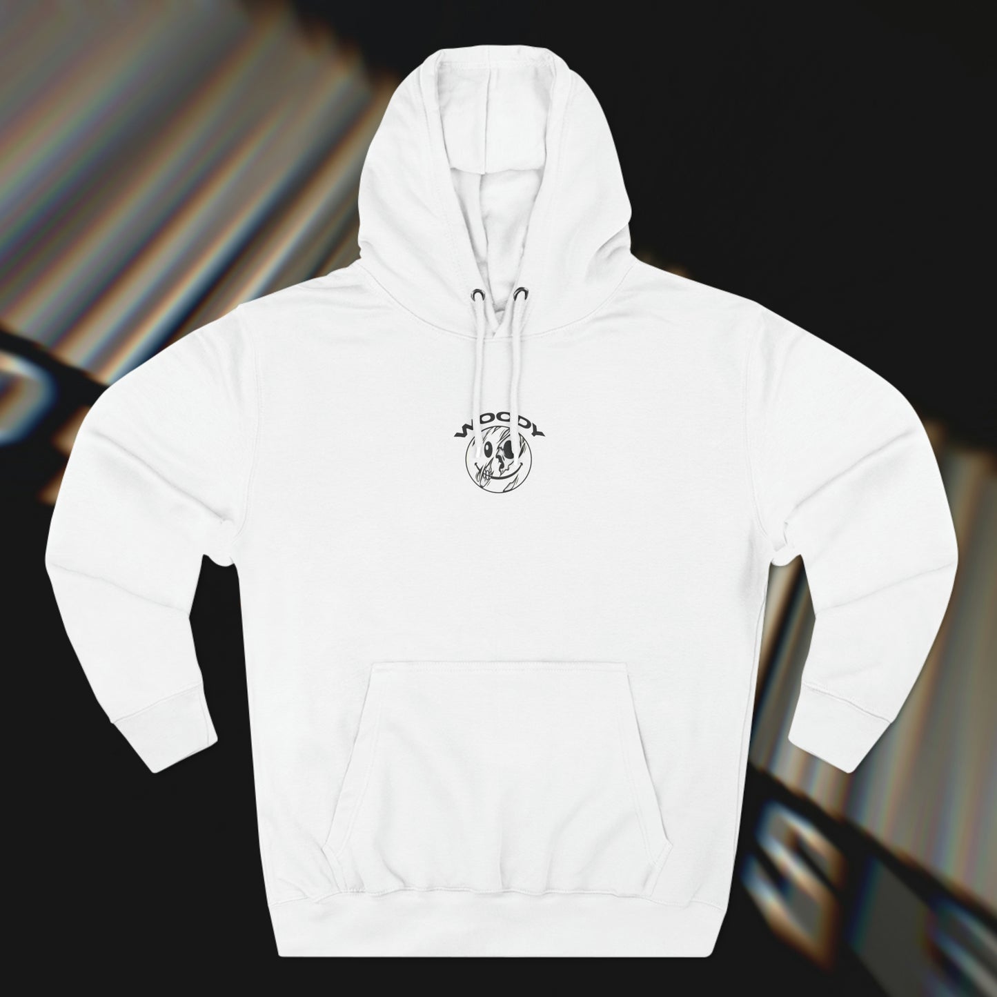 Barcode - White - Hoodie