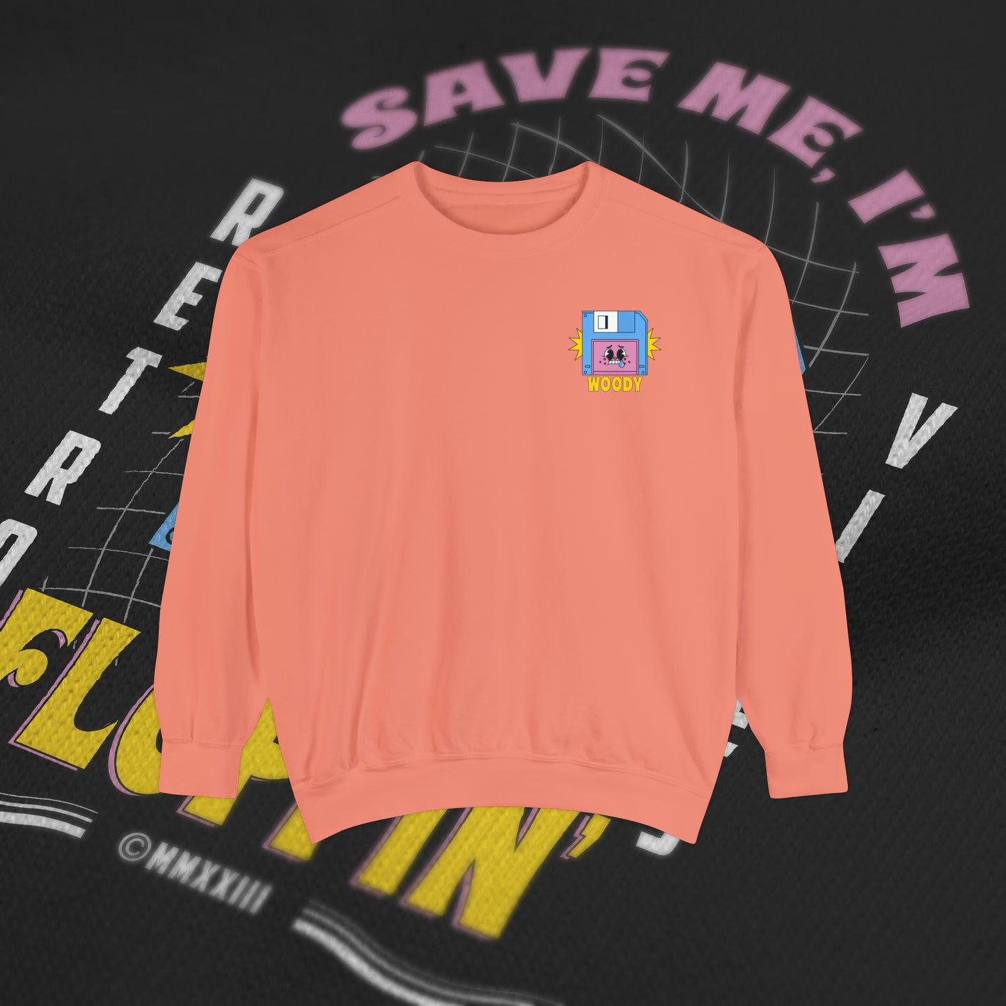 Save Me, I'm Floppin' - Terracotta - Crewneck