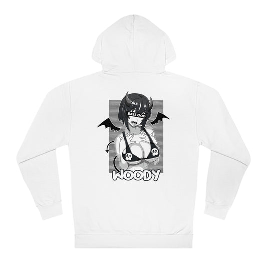 Bass God - White - Unisex Hooded Sweatshirt