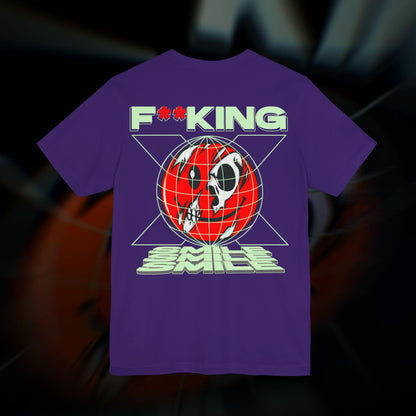 F**KING SMILE - Purple - T-Shirt