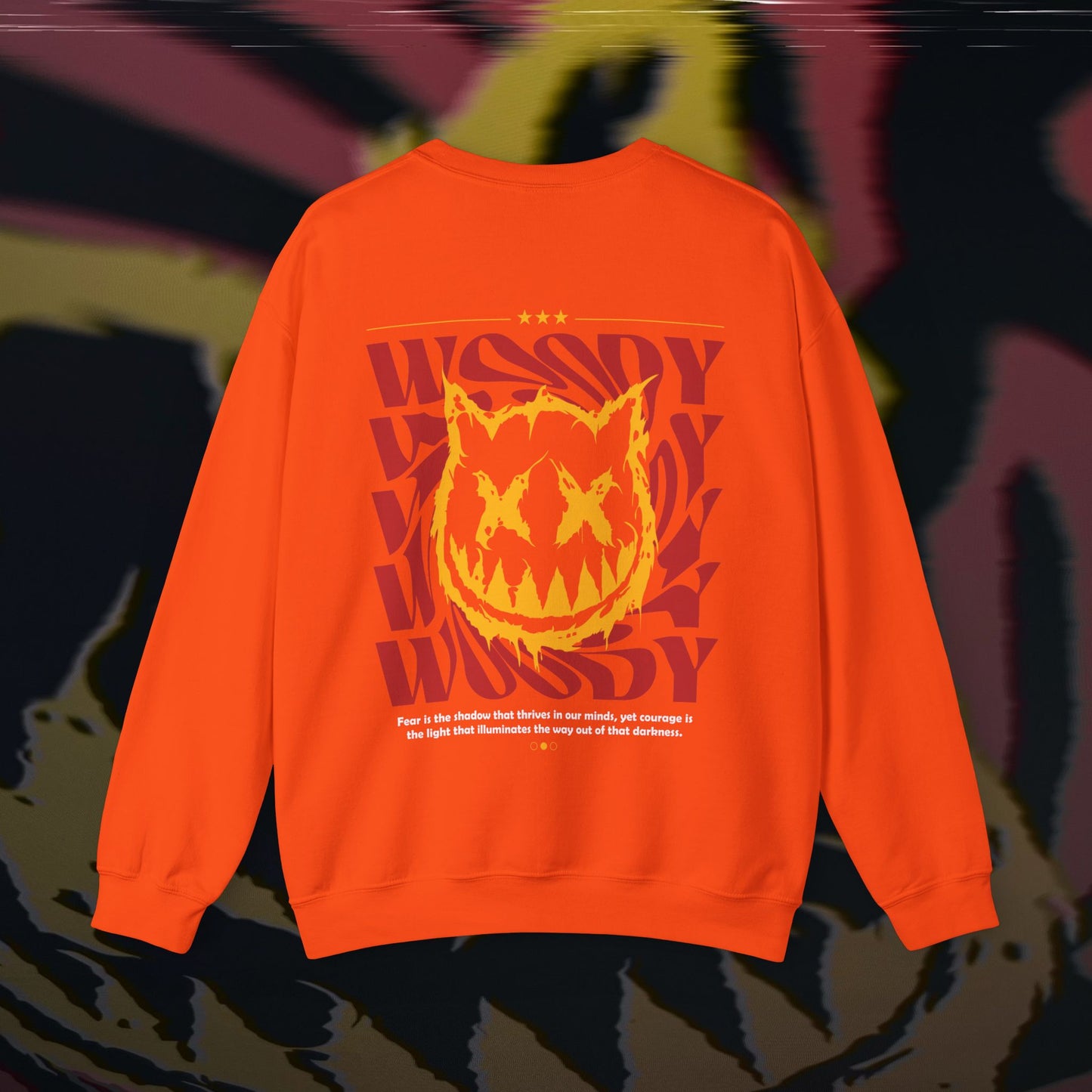 Face Your Demons - Orange - Crewneck