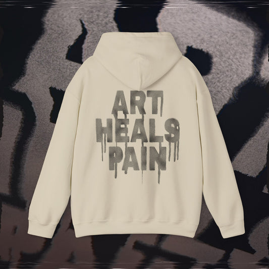 Art Heals Pain - Sand - Hoodie