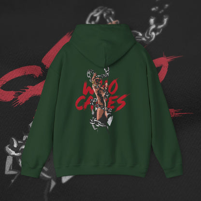 Who Cares - Forrest Green - Hoodie