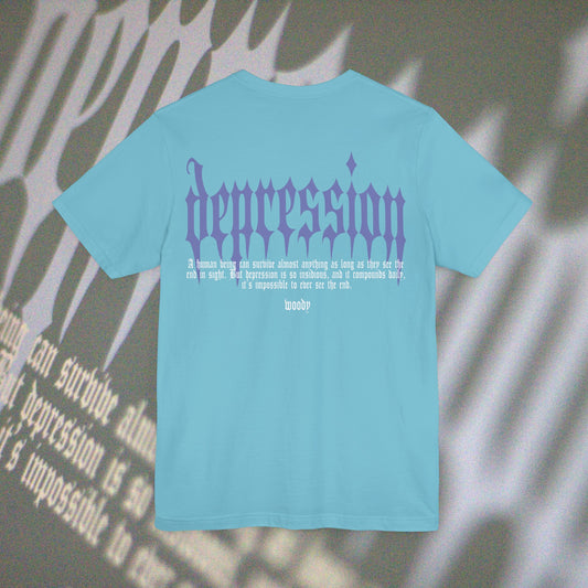 Depression - Turquoise - T-Shirt