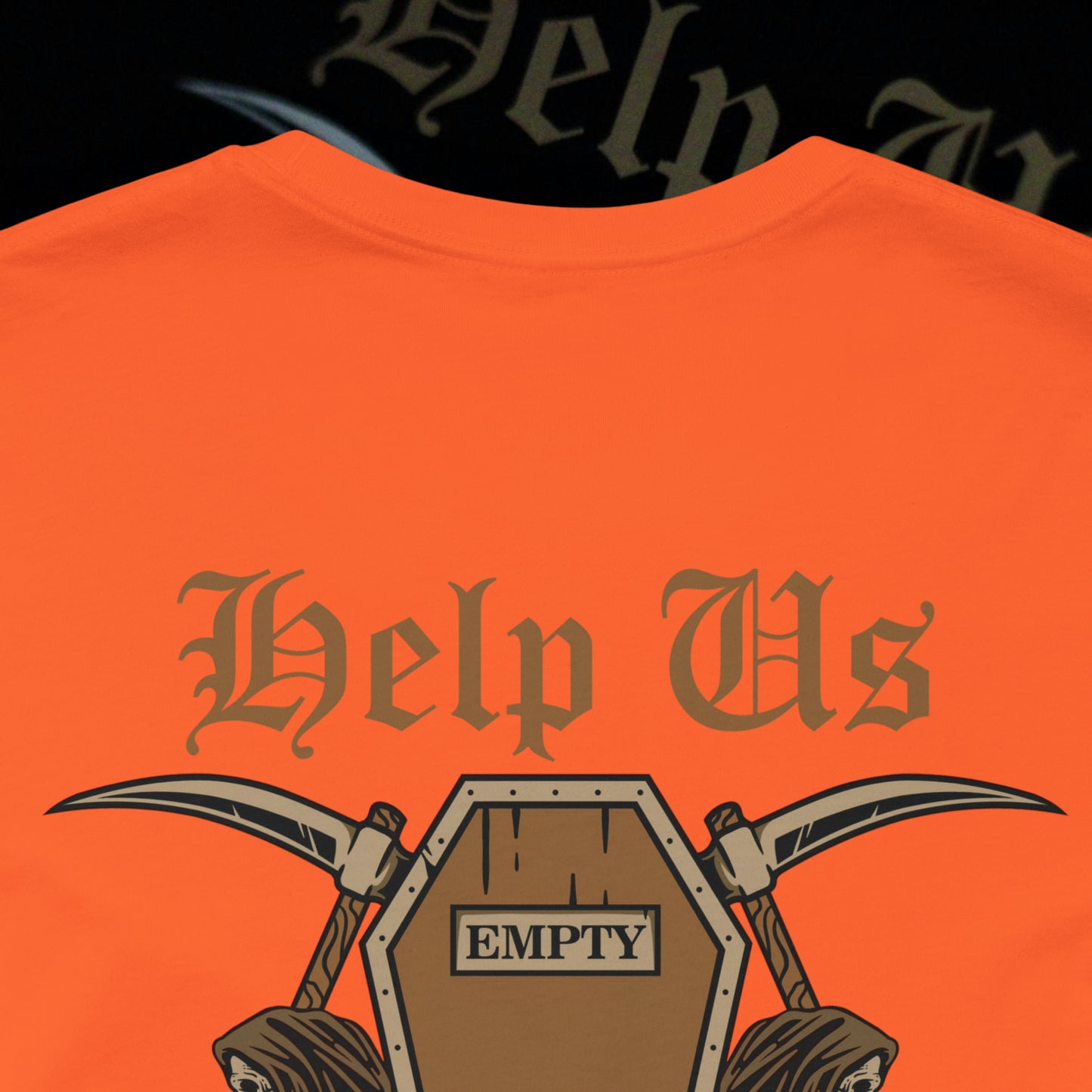 Help Us - Orange - T-Shirt