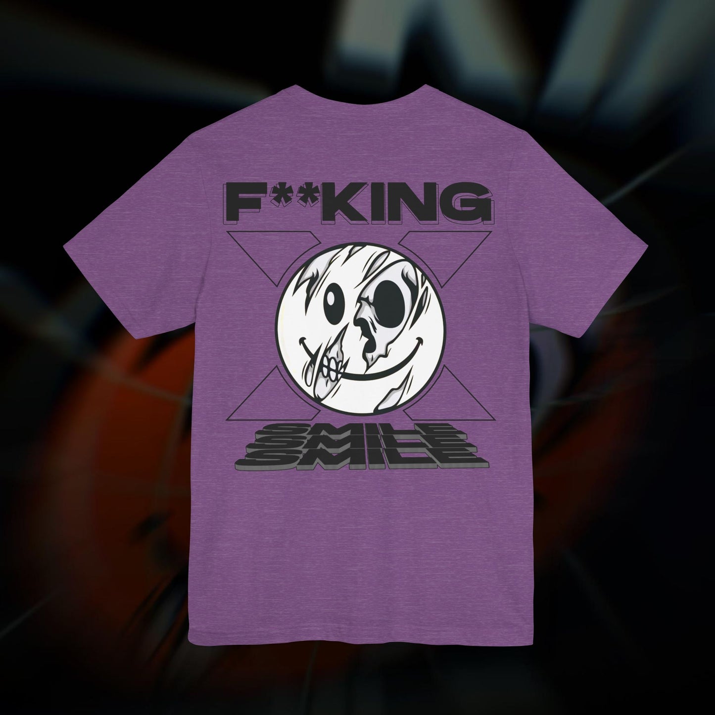 F**KING SMILE - Heather Purple - T-Shirt