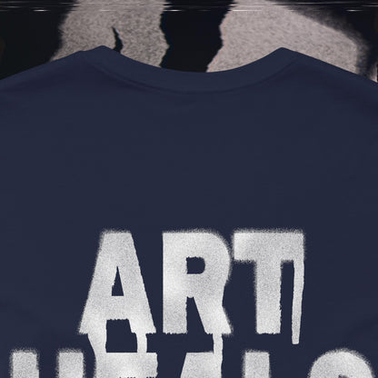 Art Heals Pain - Navy - T-Shirt