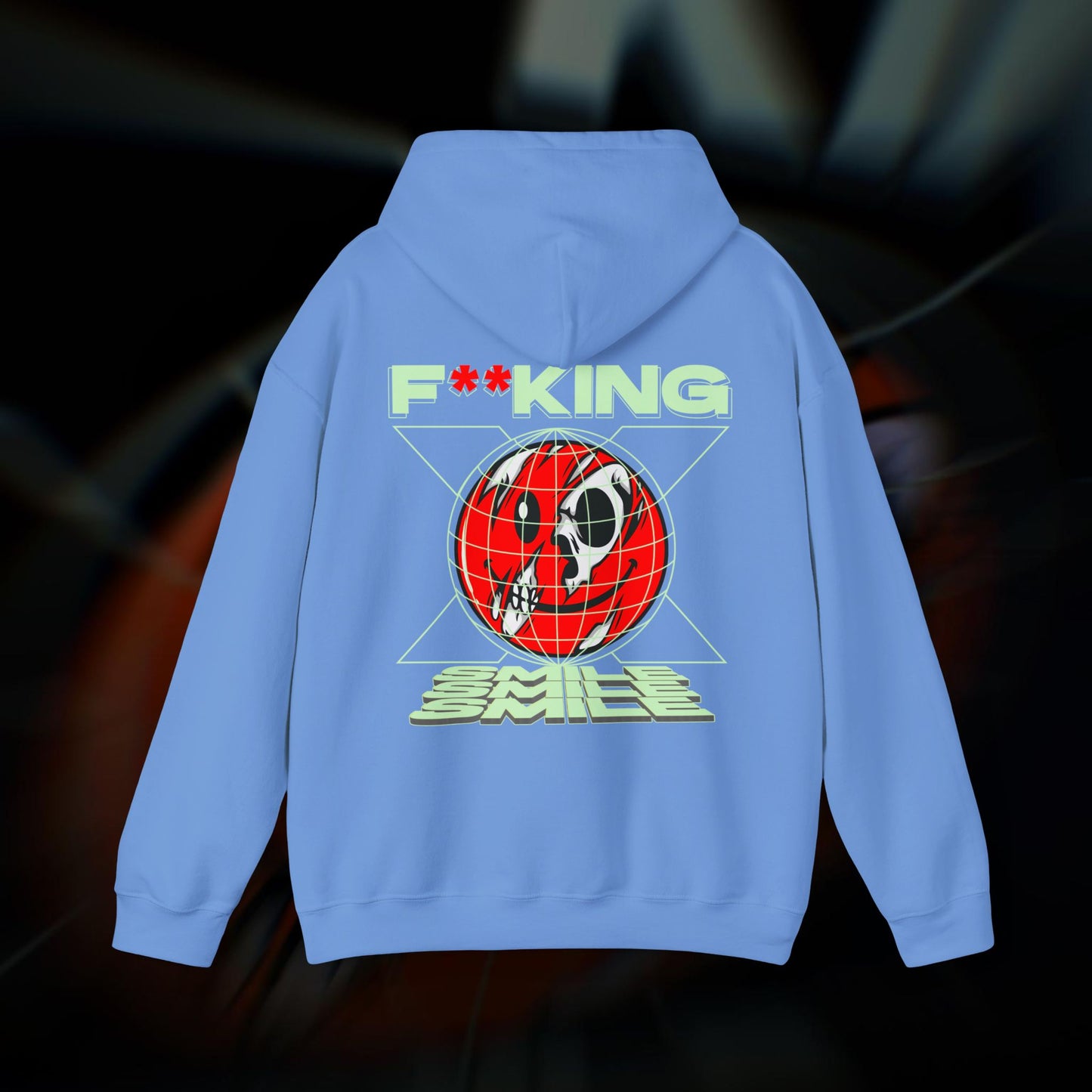 F**KING SMILE! - Carolina Blue - Hoodie