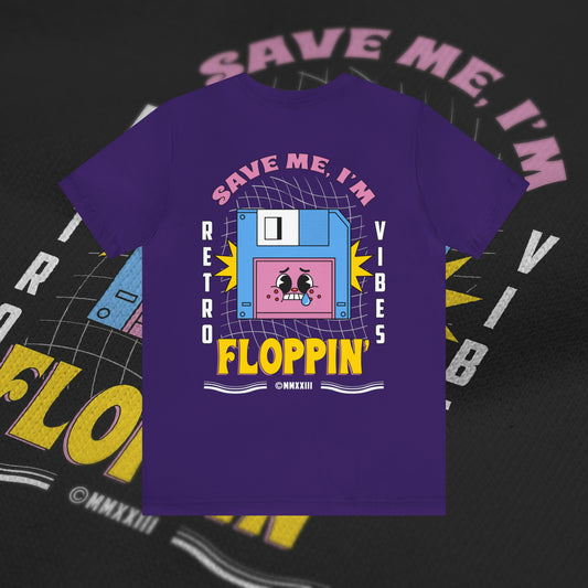 Save Me, I'm Floppin' - Purple - T-Shirt