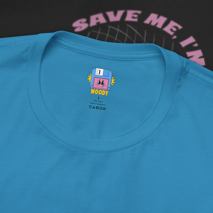 Save Me, I'm Floppin' - Aqua - T-Shirt