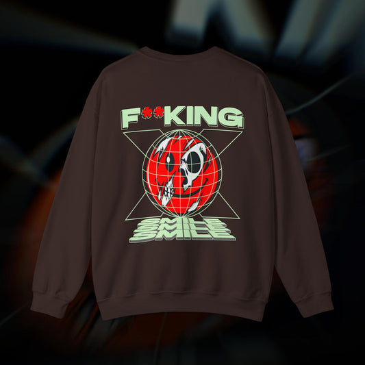 F**KING SMILE - Dark Chocolate - Crewneck