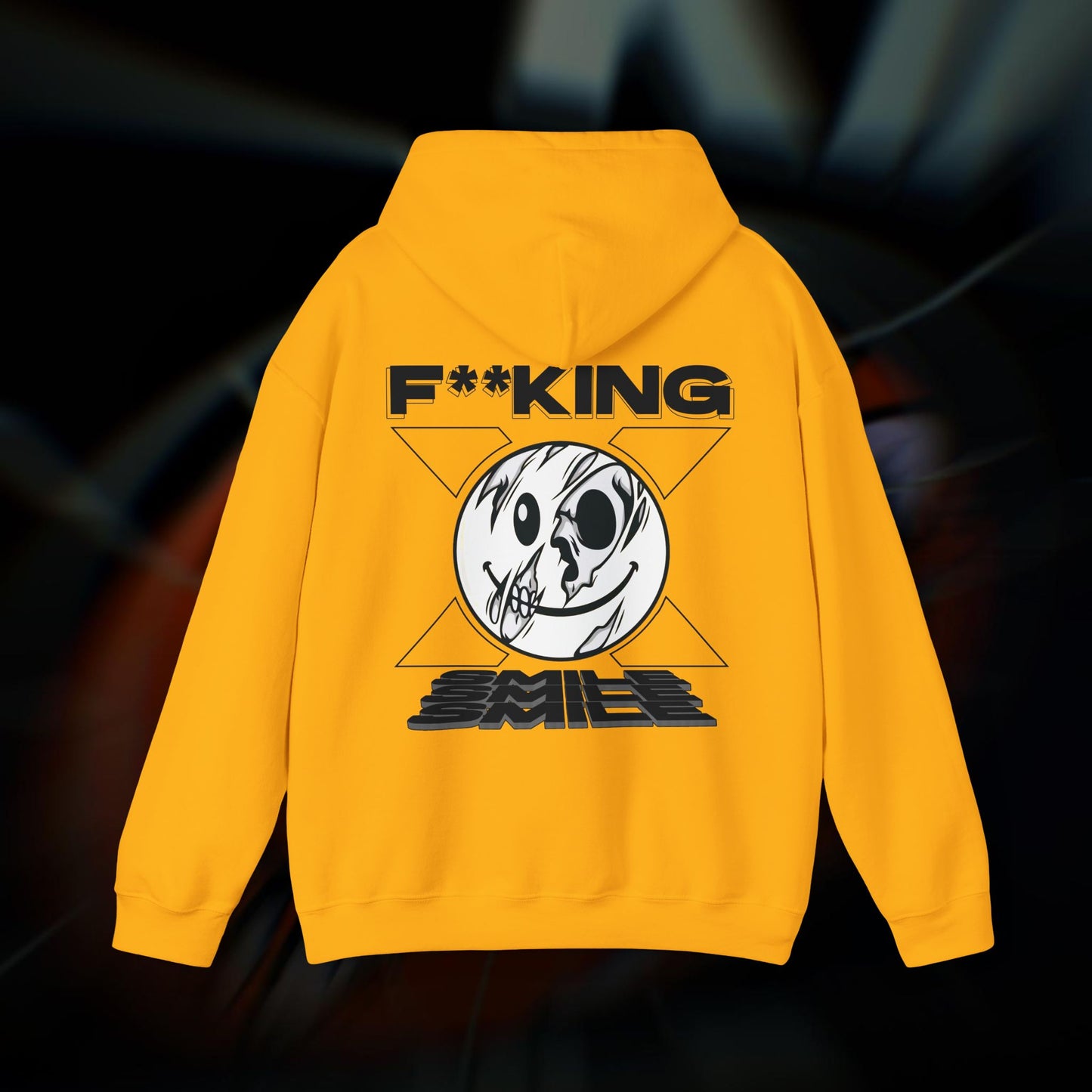 F**KING SMILE! - Gold - Hoodie