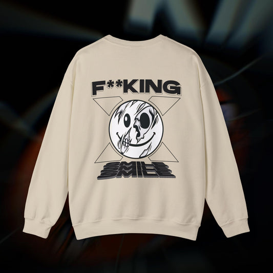 F**KING SMILE - Sand - Crewneck