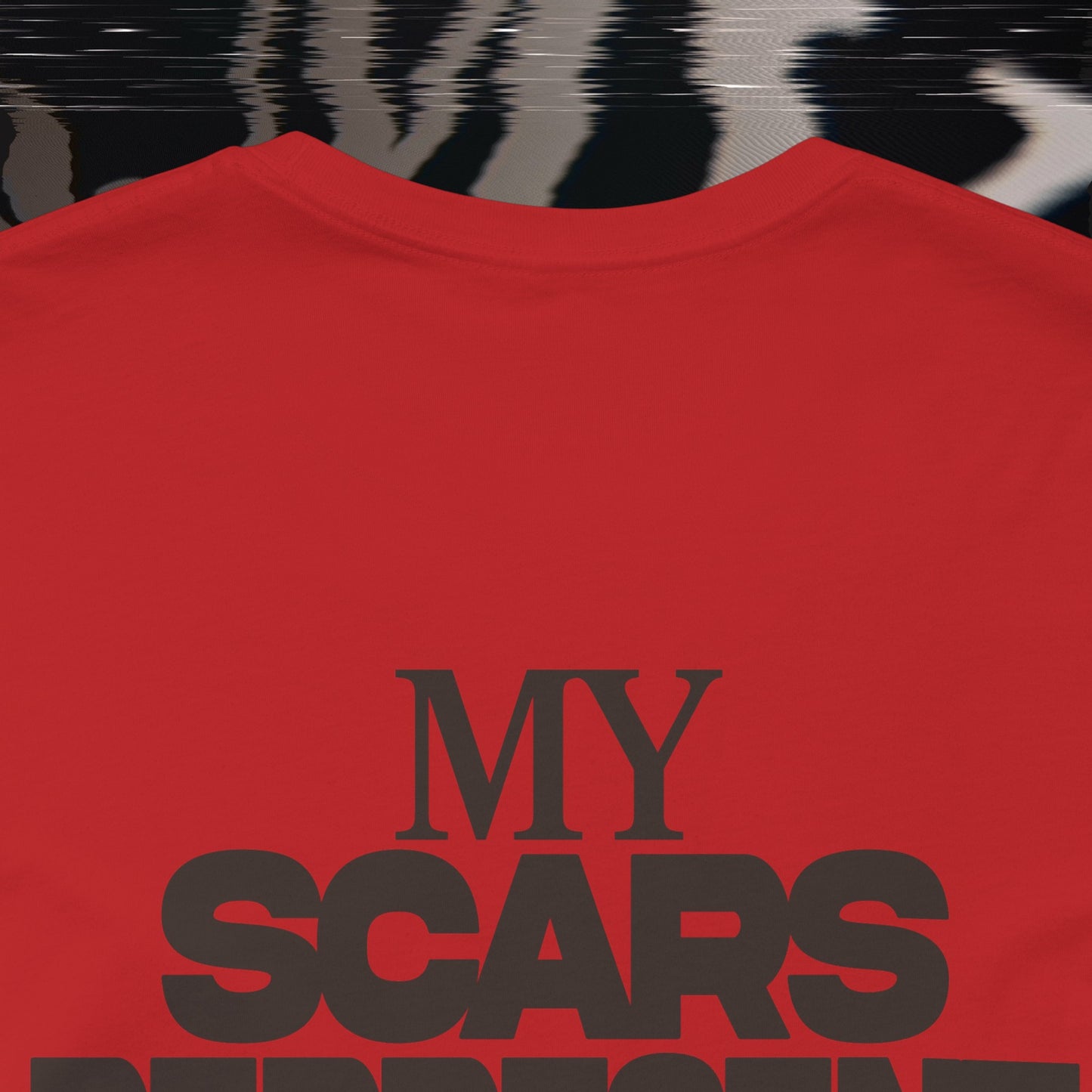 My Scars Represent My Mercy - Red - T-shirt