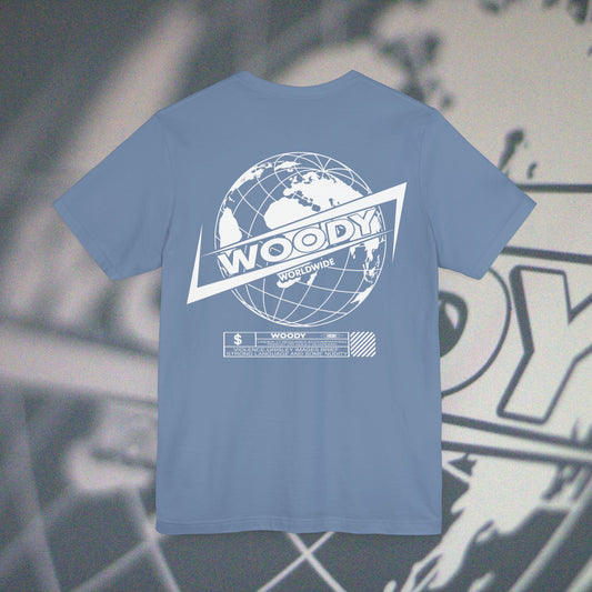 Woody Worldwide - Steel Blue - T-Shirt
