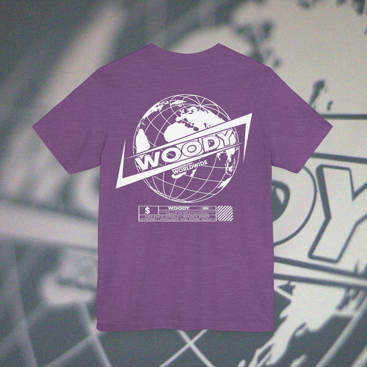 Woody Worldwide - Heather Purple - T-Shirt