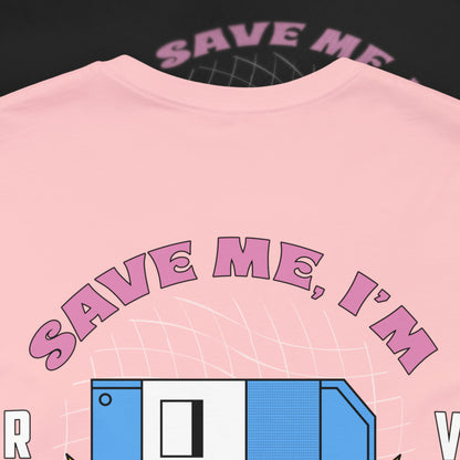 Save Me, I'm Floppin' - Pink - T-Shirt