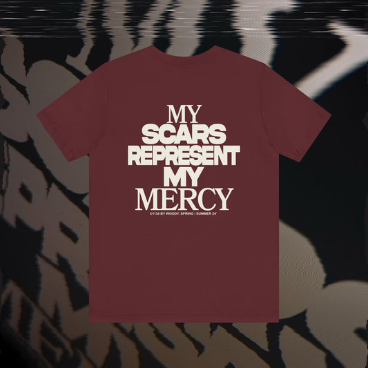 My Scars Represent My Mercy - Maroon - T-shirt