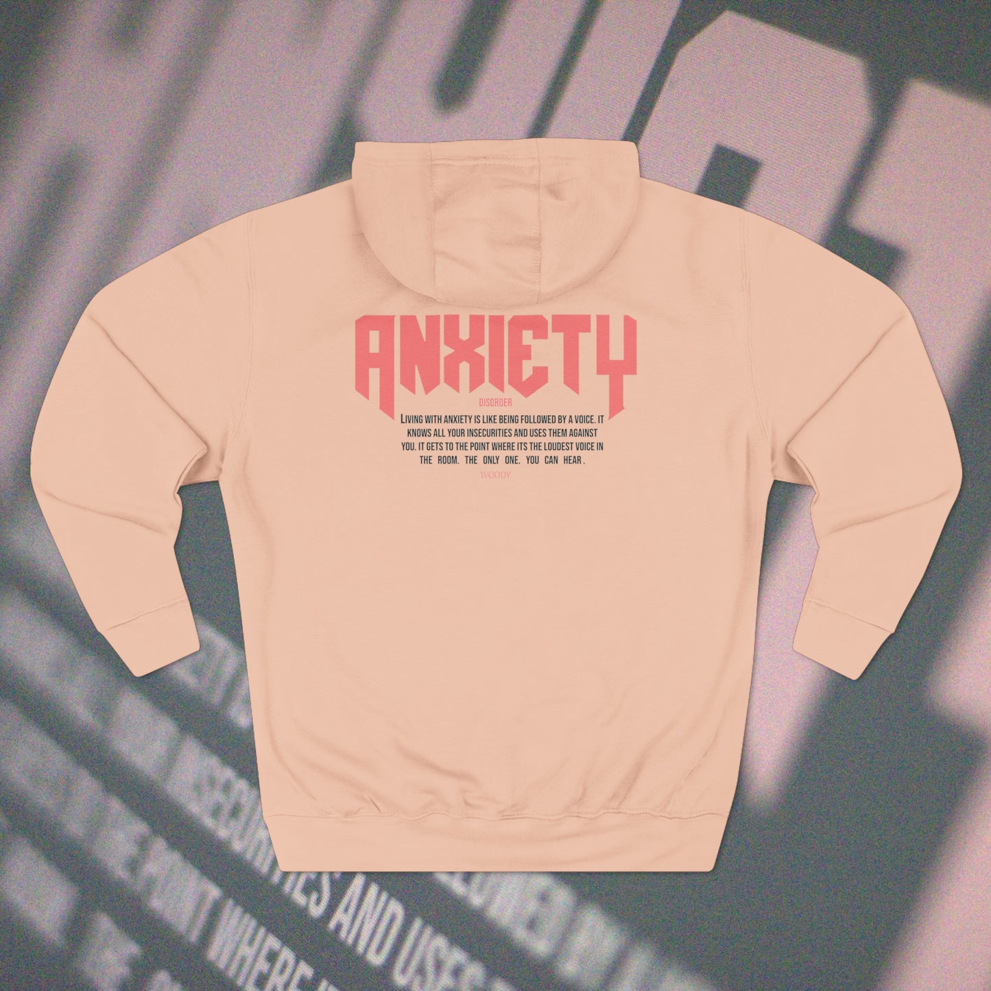 Anxiety - Pale Pink - Hoodie