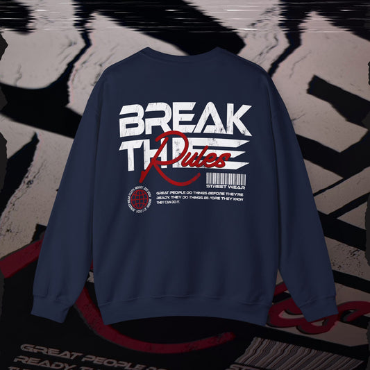 Break The Rules - Navy - T-Shirt