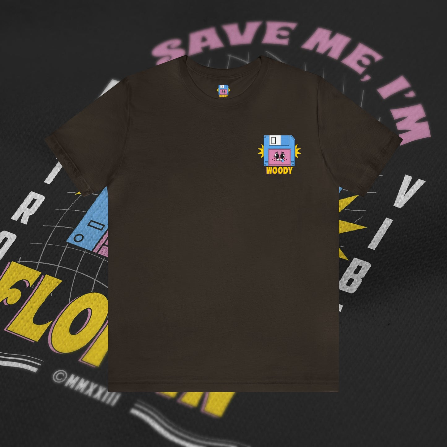 Save Me, I'm Floppin' - Brown - T-Shirt