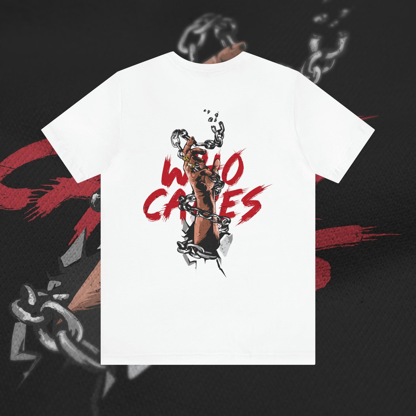 Who Cares - White - T-Shirt