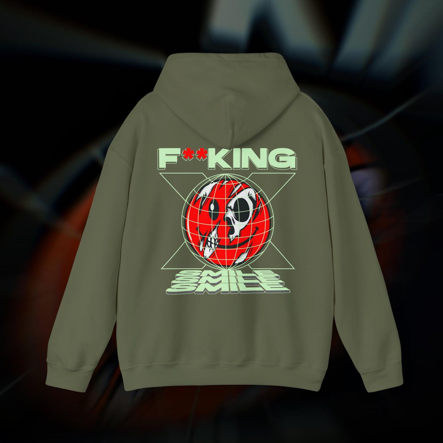 F**KING SMILE! - Military Green - Hoodie