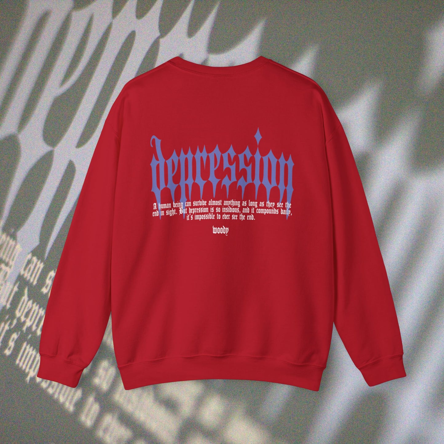 Depression - Cherry Red - Crewneck