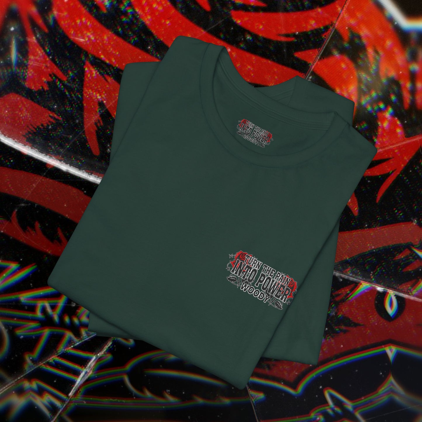 Pain To Power - Forest Green - T-Shirt