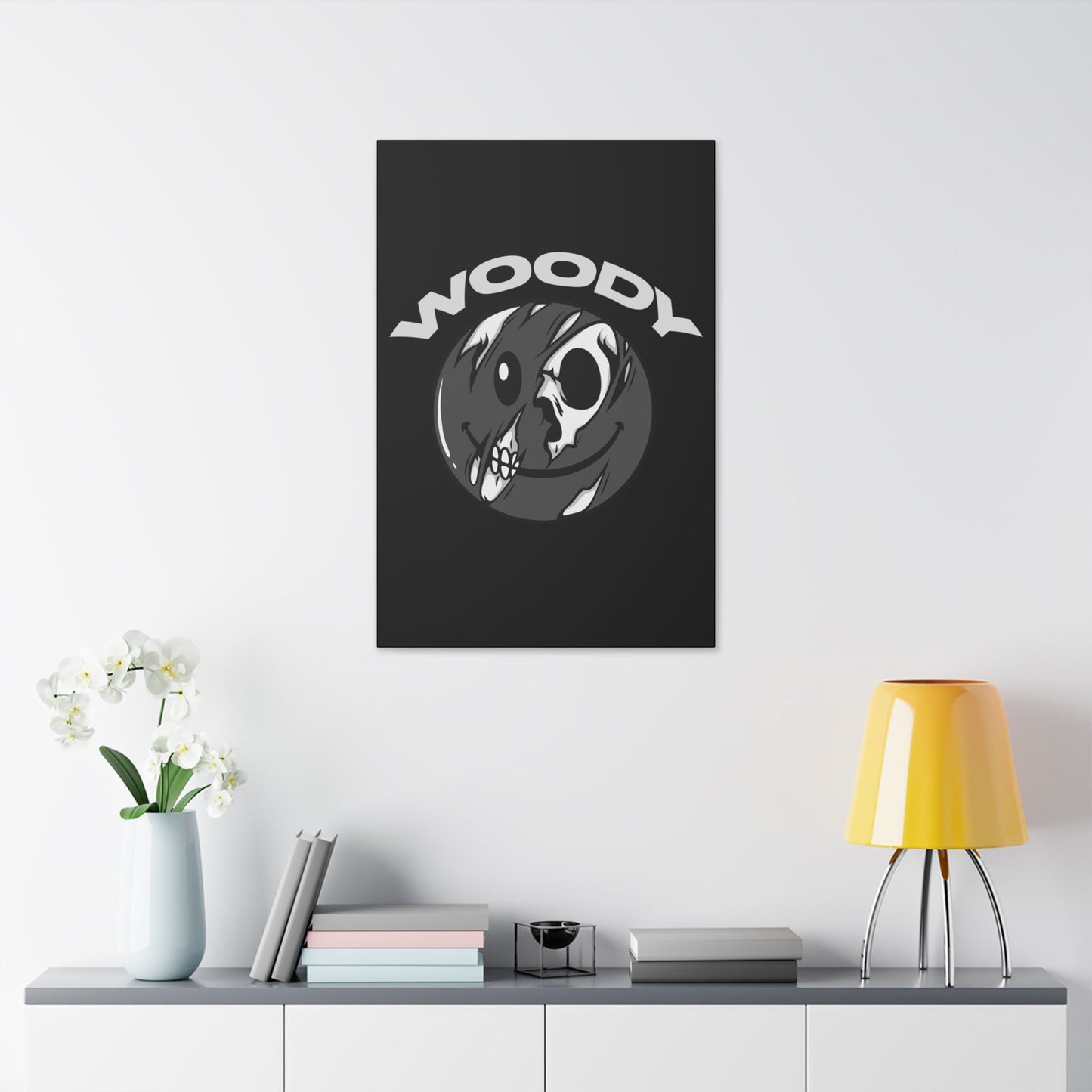 WoodyTheBassist Logo Canvas | 24x36 Vertical Art Print