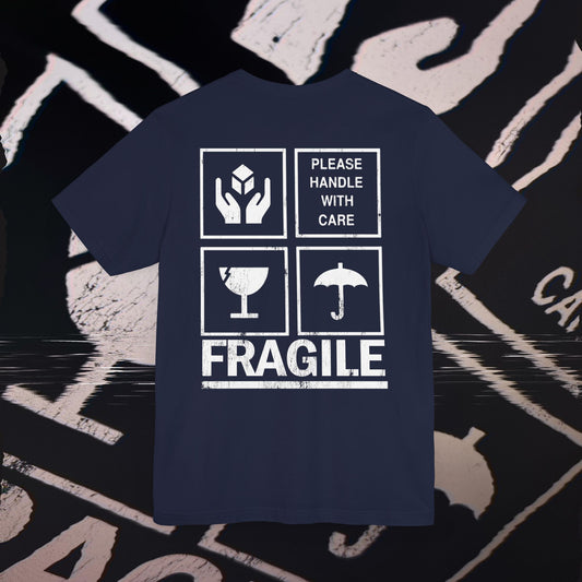 Fragile - Navy - T-Shirt