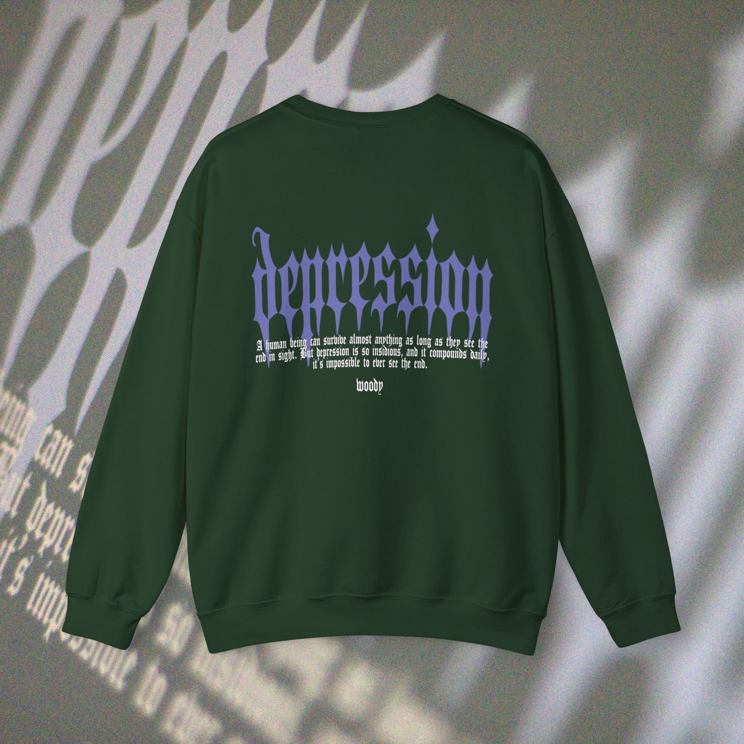 Depression - Forest Green - Crewneck