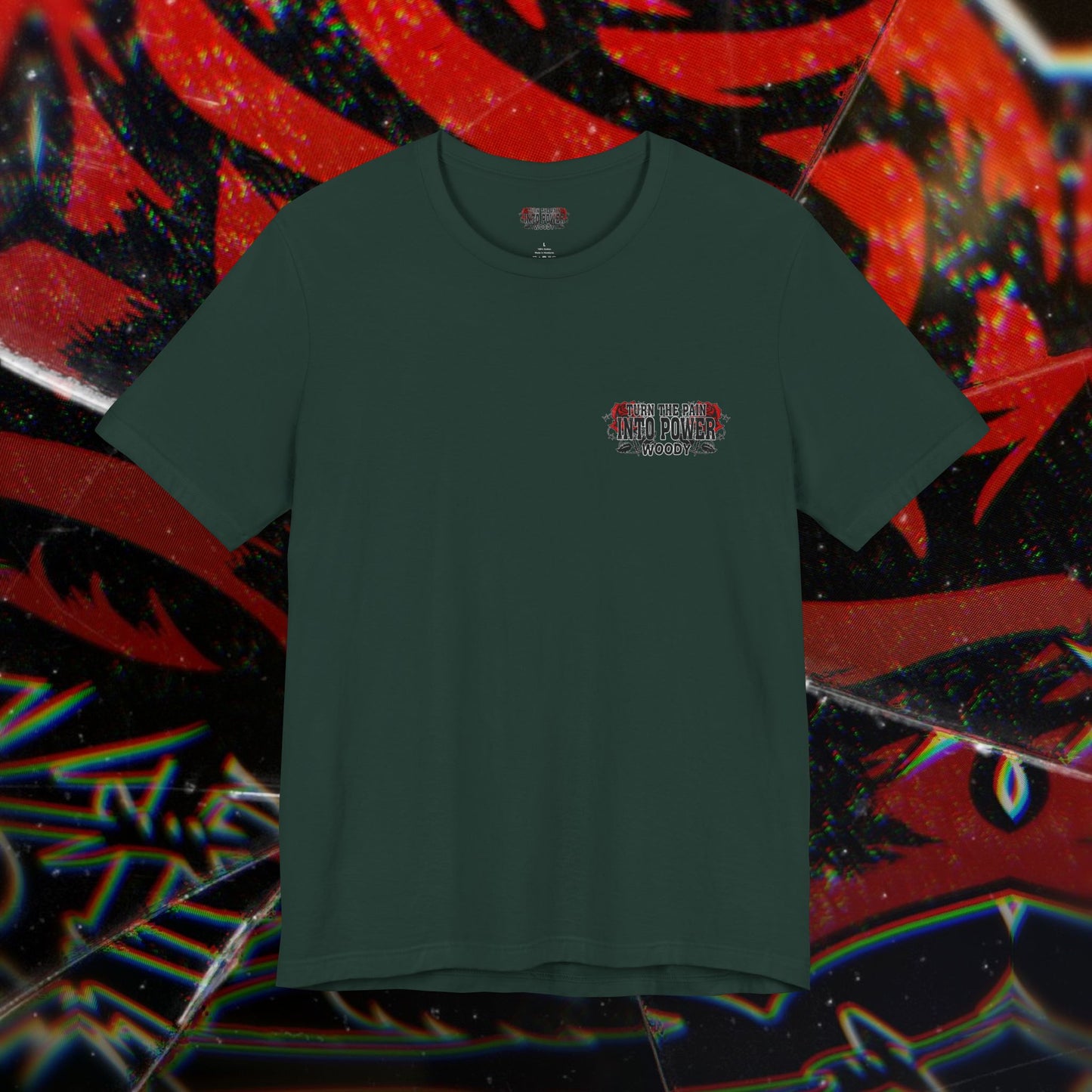 Pain To Power - Forest Green - T-Shirt