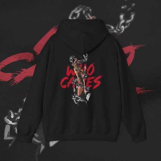 Who Cares - Black - Hoodie