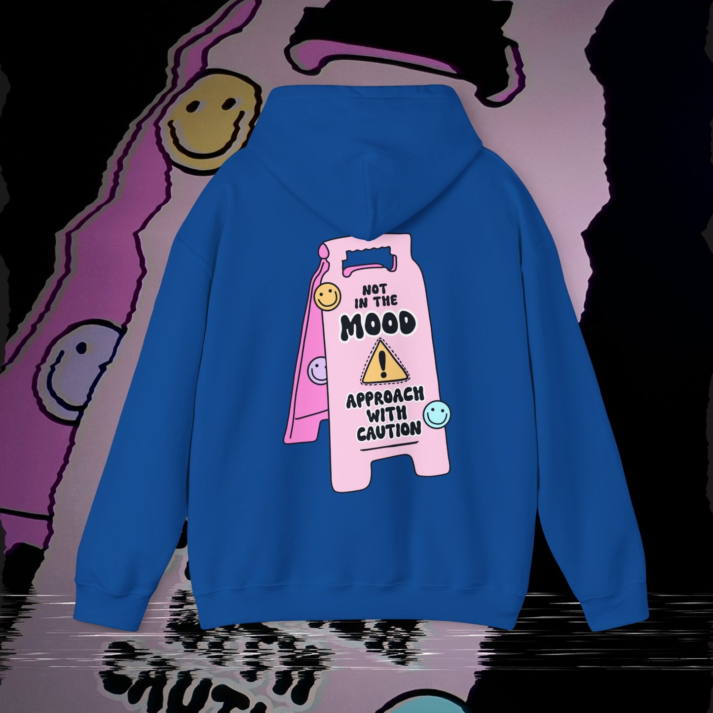 Not In The Mood - Blue - Hoodie