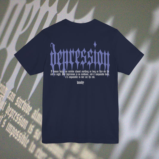 Depression - Navy - T-Shirt