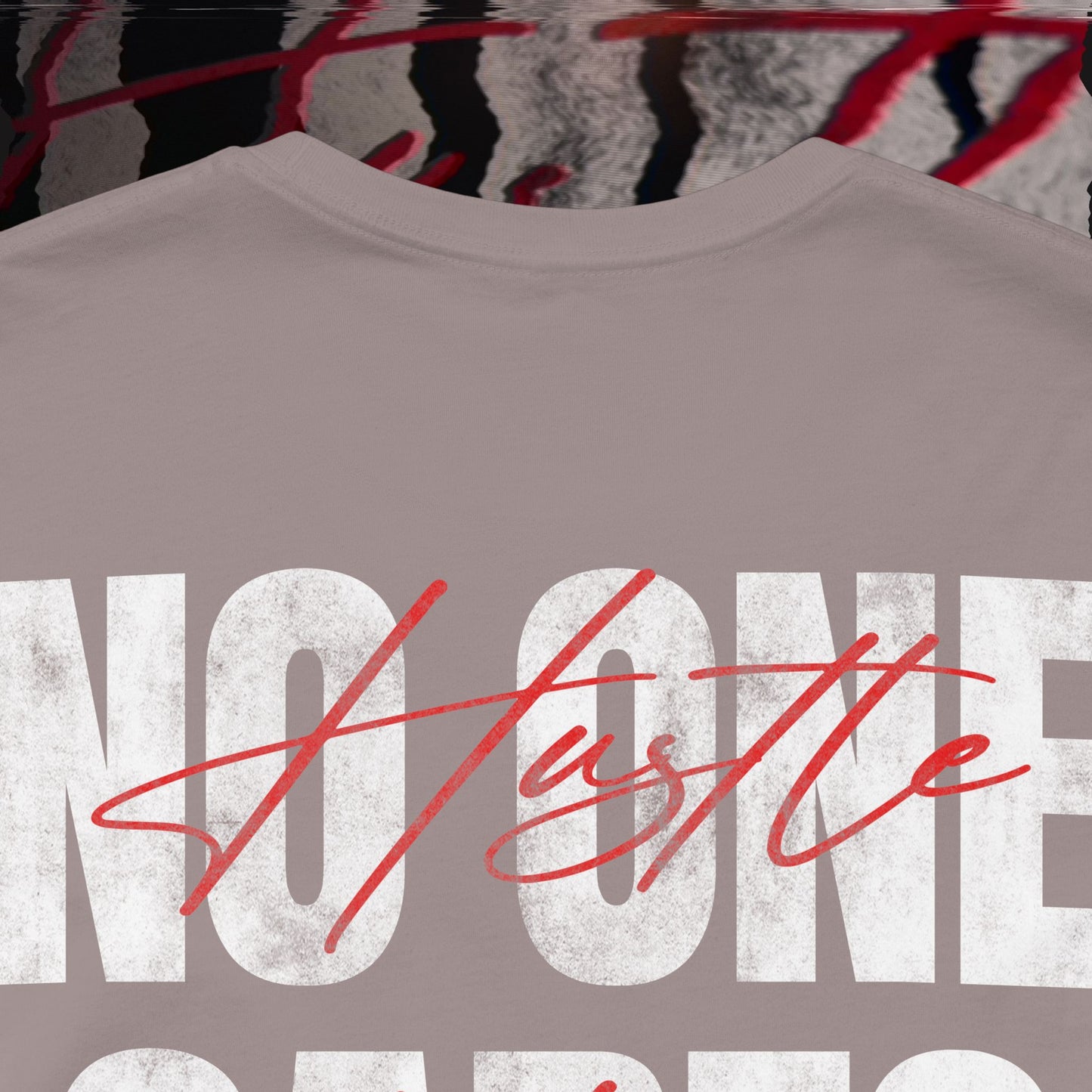 No One Cares, Hustle Harder - Pebble Brown - T-Shirt