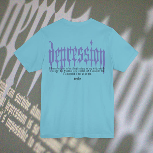 Depression - Turquoise - T-Shirt