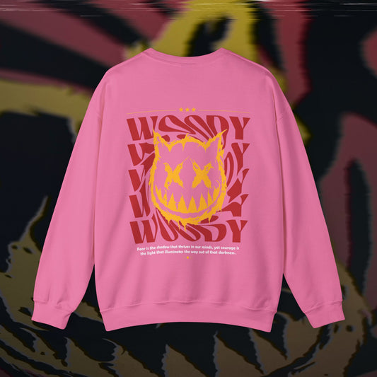 Face Your Demons - Safety Pink - Crewneck