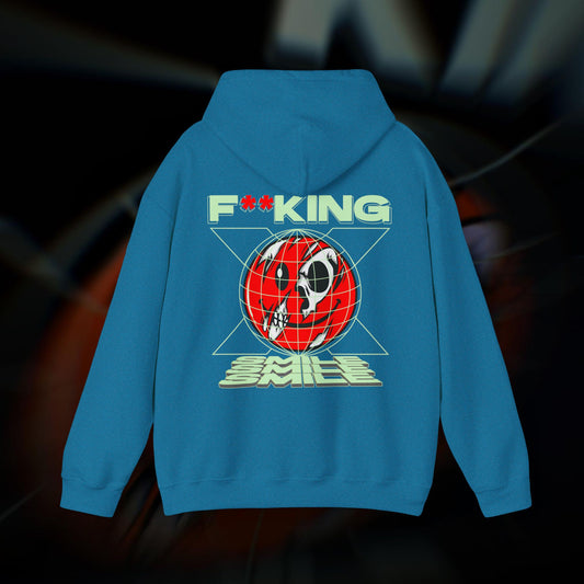 F**KING SMILE! - Antique Sapphire - Hoodie