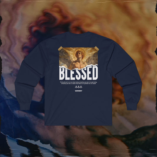 Blessed - Navy - Long Sleeve