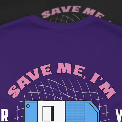 Save Me, I'm Floppin' - Purple - T-Shirt