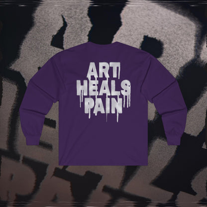 Art Heals Pain - Purple - Long Sleeve