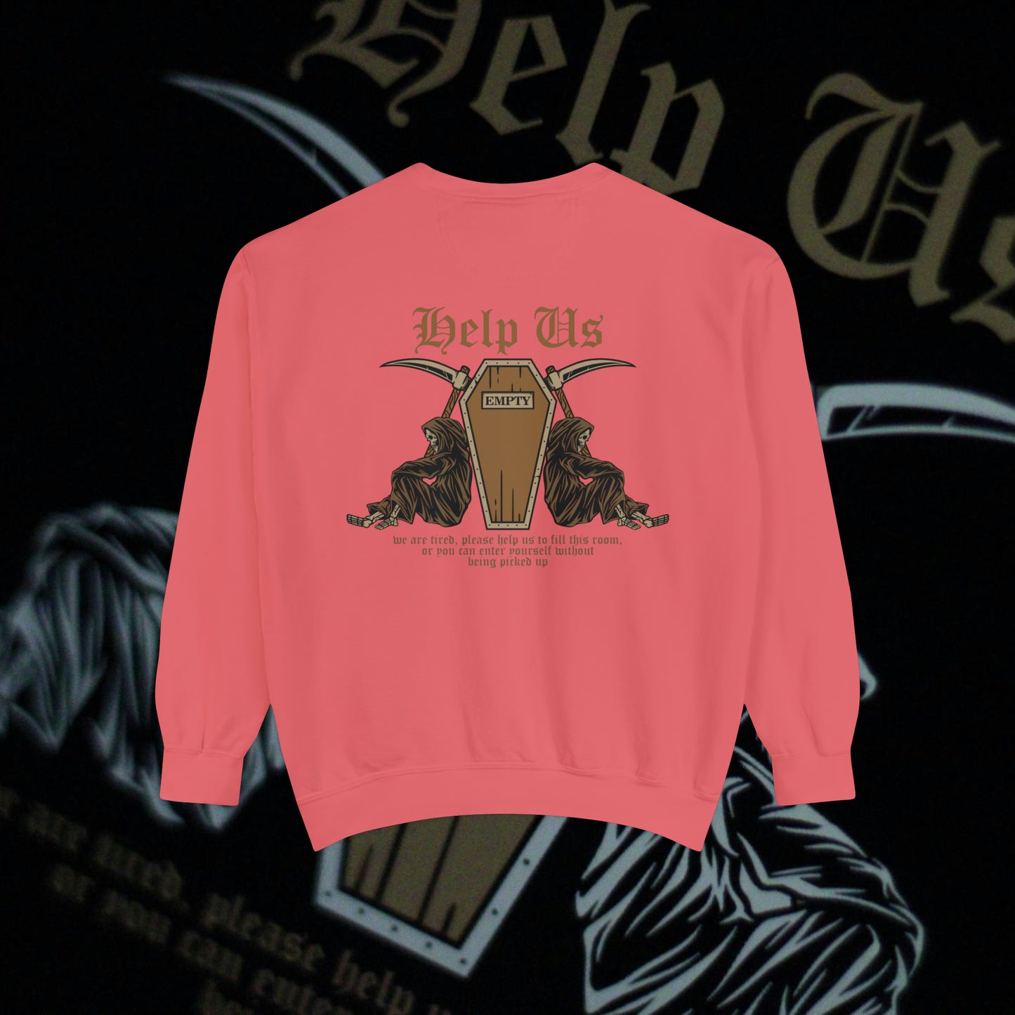 Help Us - Watermelon - Crewneck