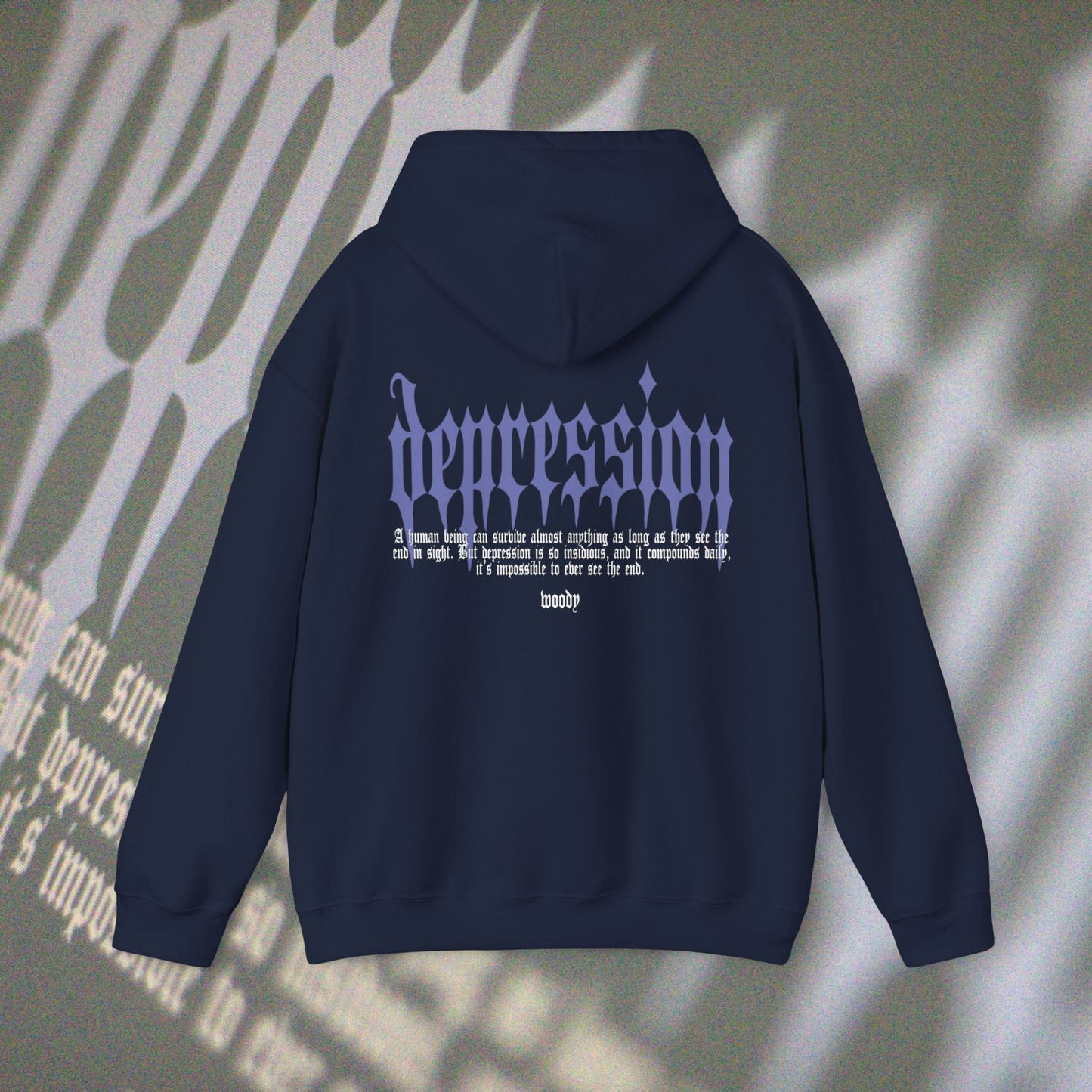 Depression - Navy - Hoodie