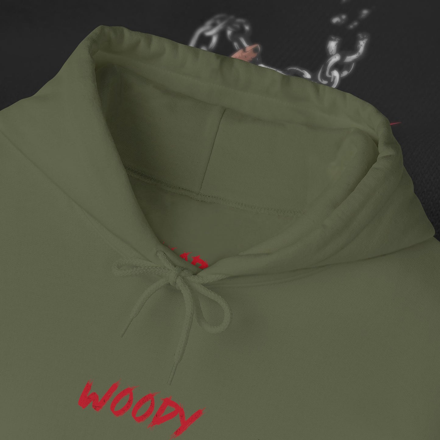 Who Cares - Military Green - Hoodie