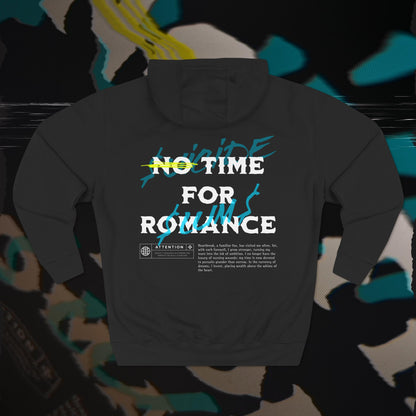 No Time For romance - Black - Hoodie