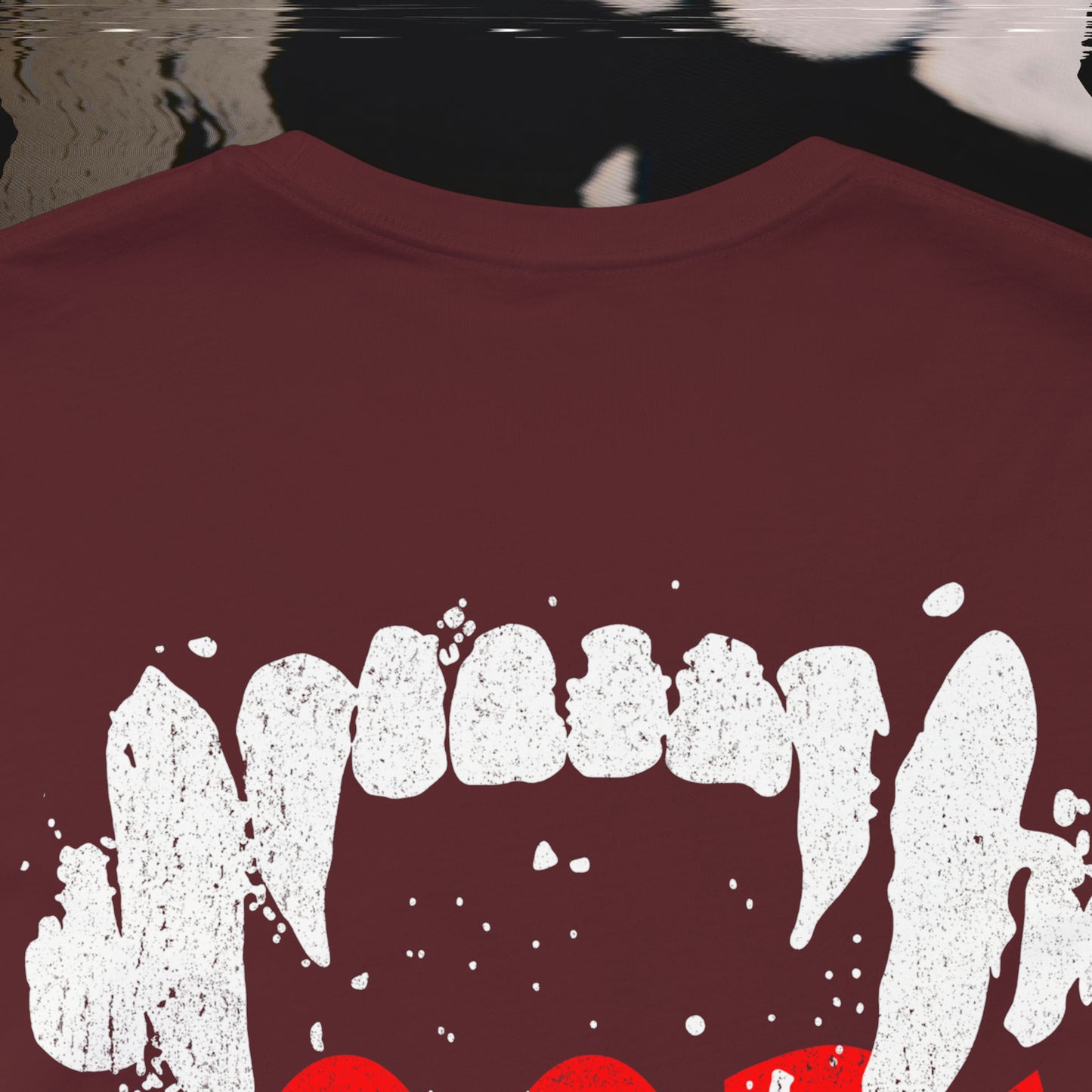 Bite Back - Maroon - T-Shirt