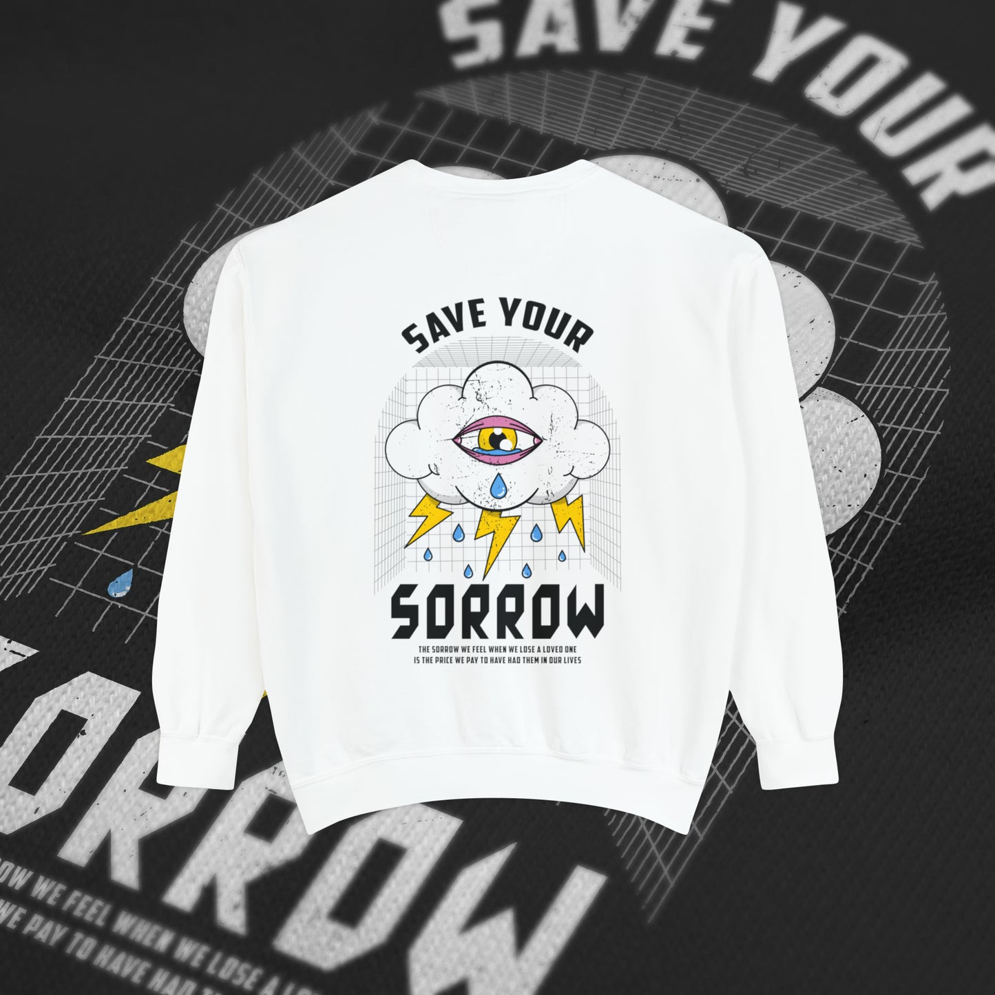 Save Your Sorrow - White - Crewneck