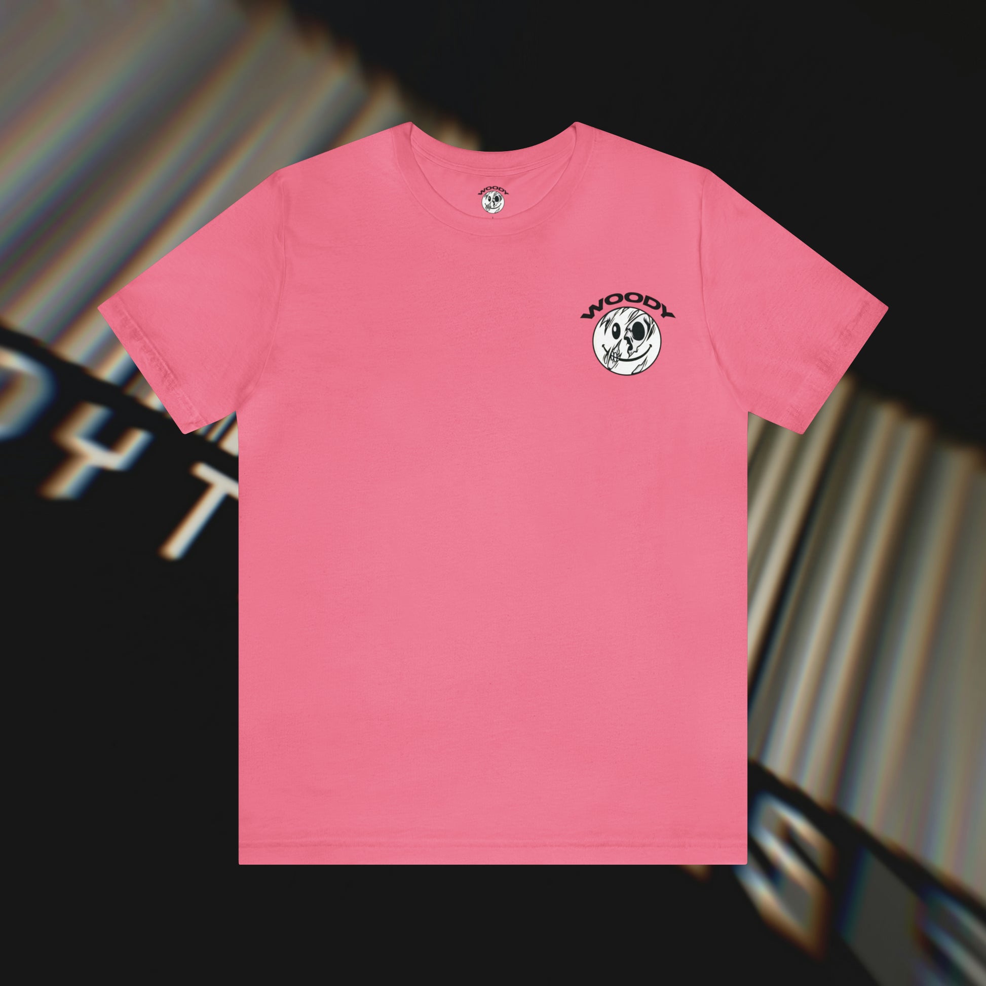 - – T-Shirt Pink Barcode - WoodyTheBassist
